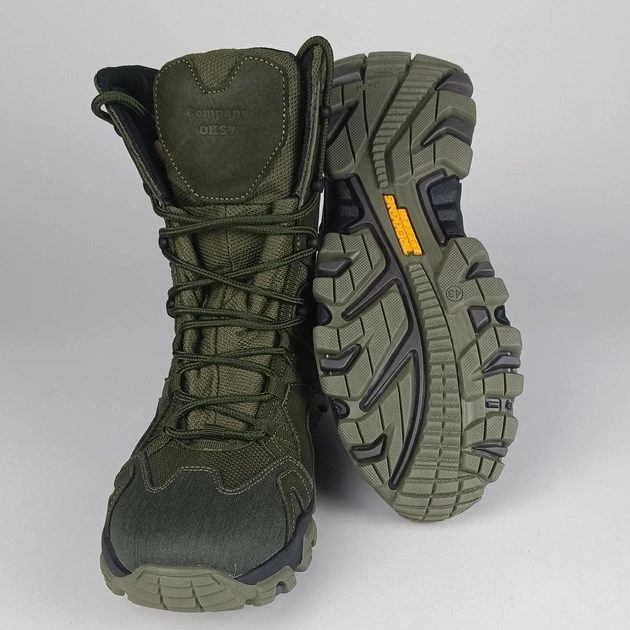 Шкіряні берці Oksy Tactical демісезонні черевикі Olive розмір 40 - зображення 2