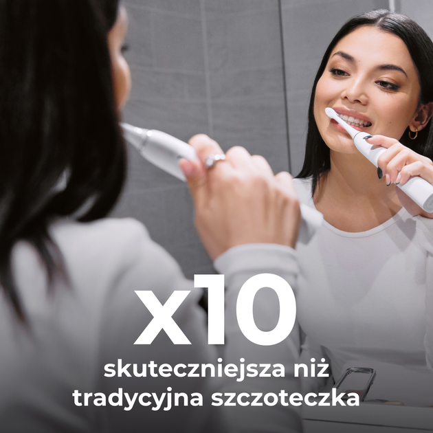 Електрична зубна щітка AENO DB3, 46000 обертів за хвилину, бездротова зарядка, біла, 4 насадки - зображення 7