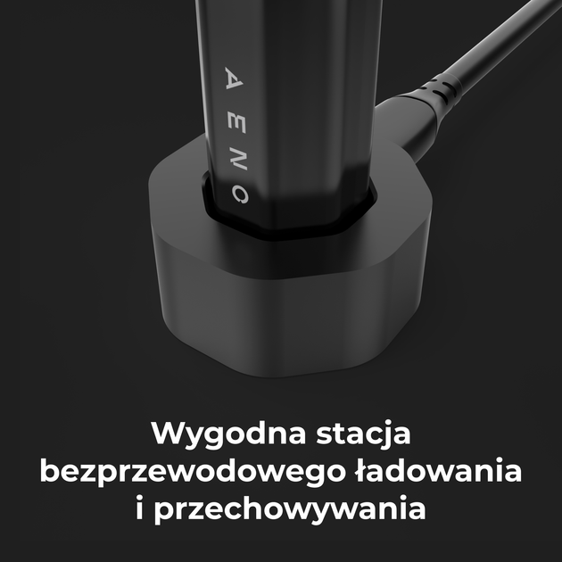 Szczoteczka soniczna AENO DB2S, 46000 obrotów/minuta,Czarna, 3 końcówki - obraz 15