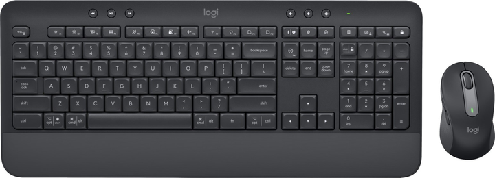 Комплект бездротовий Logitech Signature MK650 Keyboard Mouse Combo for Business Wireless DEU Black (920-010994) - зображення 1