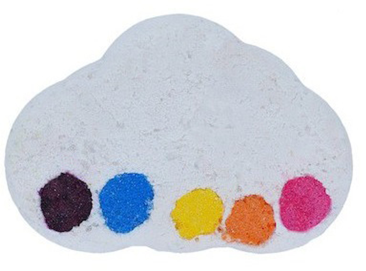 Kula do kąpieli Bomb Cosmetics Watercolours Bath Bomb wielokolorowa musująca Raining Rainbows 150 g (5037028268919) - obraz 1