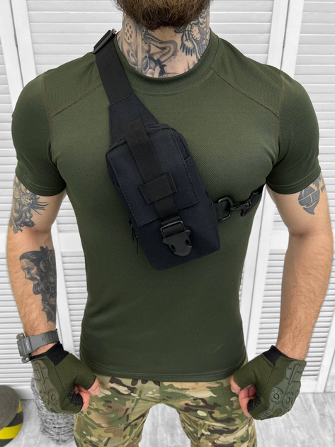 Сумка через плече тактична Tactical Bag Black - изображение 1