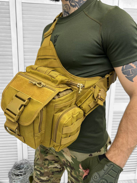 Сумка тактична через плече Elite Tactical Bag Coyote - зображення 2