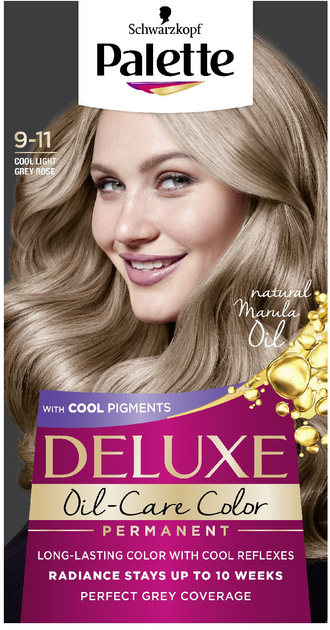 Стійка фарба для волосся Palette Deluxe Oil-Care Color 9-11 Cool Light Grey Rose (9000101714739) - зображення 1