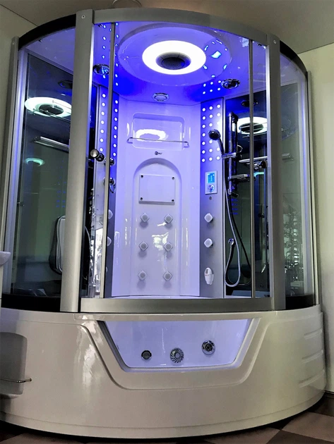 Гідромасажний бокс GOLSTON G-U2212 з парогенератором 1450*1450*2230 - Фото 10 Гідромасажний бокс GOLSTON G-U2212 з парогенератором 1450*1450*2230 - зображення 10
