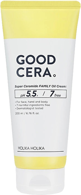 Krem do ciała Holika Holika Good Cera Super Ceramide Family Oil Cream intensywnie nawilżający dla całej rodziny 200 ml (8806334374952) - obraz 1