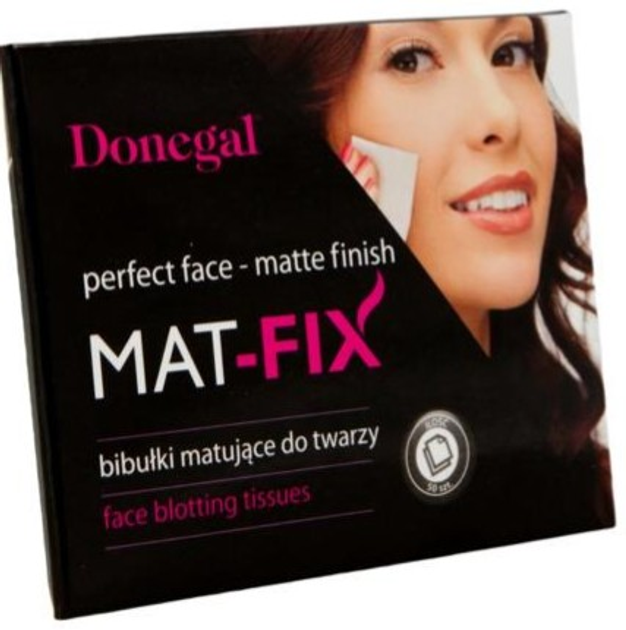 Bibułki do twarzy Donegal Mat - Fix matujące 50 szt (5907549244962) - obraz 1