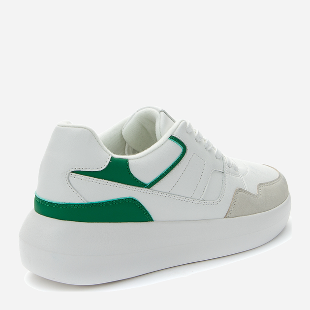 Sneakersy damskie Crosby 438127/03-01E 39 25.9 cm Biały/Zielony (4255679910426) - obraz 4