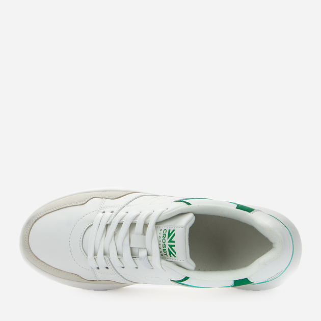 Sneakersy damskie Crosby 438127/03-01E 39 25.9 cm Biały/Zielony (4255679910426) - obraz 5