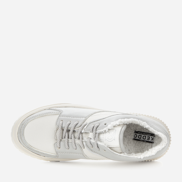 Zimowe sneakersy damskie na platformie Keddo 838117/10-01E 37 24.5 cm Szare (4255679913205) - obraz 4