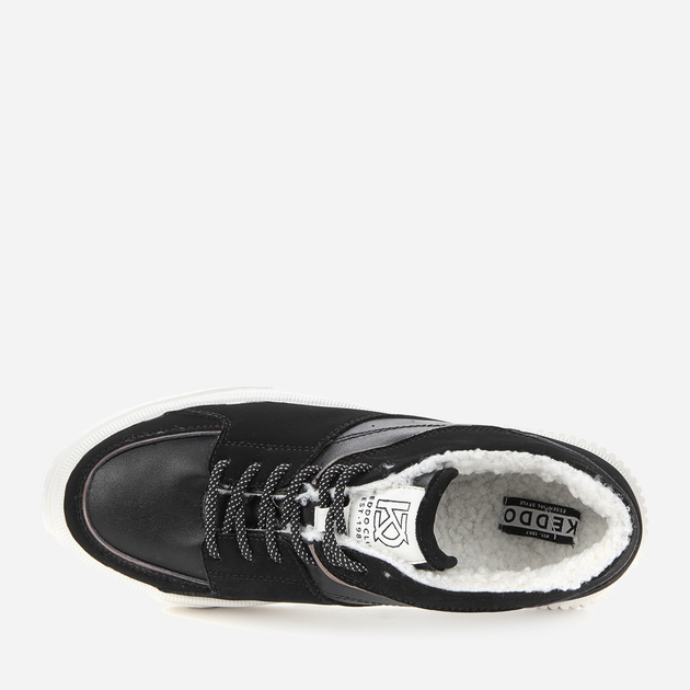 Zimowe sneakersy damskie na platformie Keddo 838117/10-03E 40 26.5 cm Czarne (4255679913304) - obraz 4