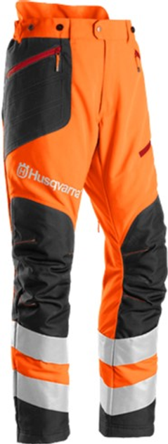 Штани Husqvarna Technical B&T High Viz розмір 58 Помаранчево-чорні (5972462-58) - зображення 1