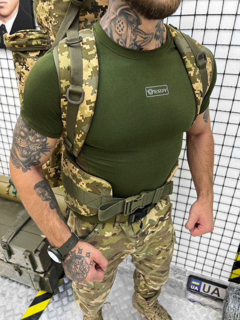Тактичний рюкзак Backpack Tactical Піксель 80 л - изображение 2