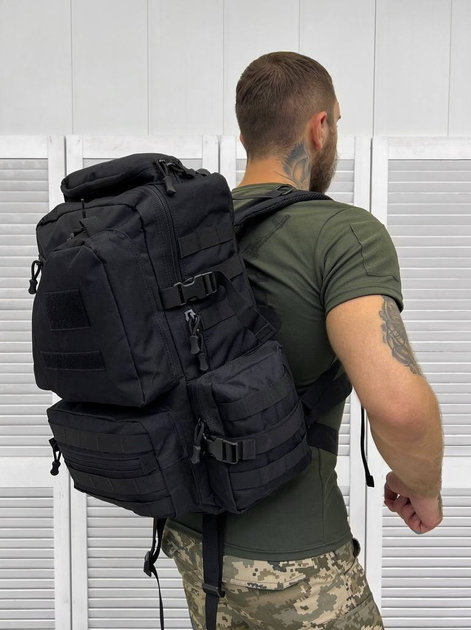 Рюкзак тактичний Assault Backpack Black 45л - изображение 1