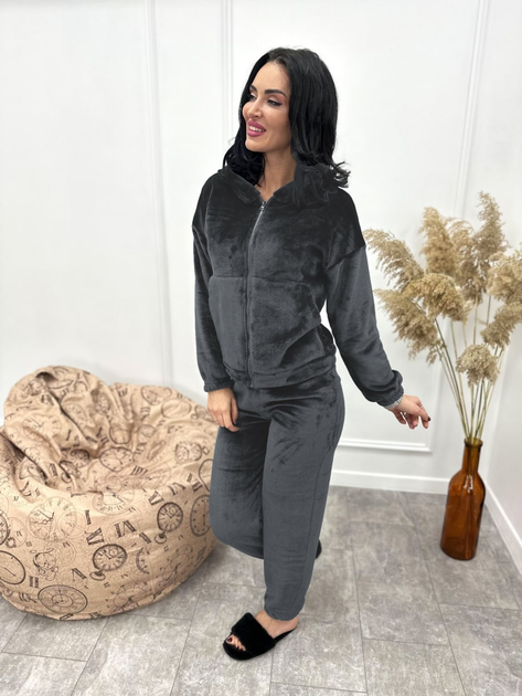 Махровый женский костюм-пижама Fashion 42/44 графит от продавца: My ...