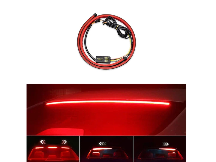 Стоп-сигнал додатковий 104см 40LED під заднє скло гнучкий(аварійка/біжить поворот/стробоскоп) - зображення 5