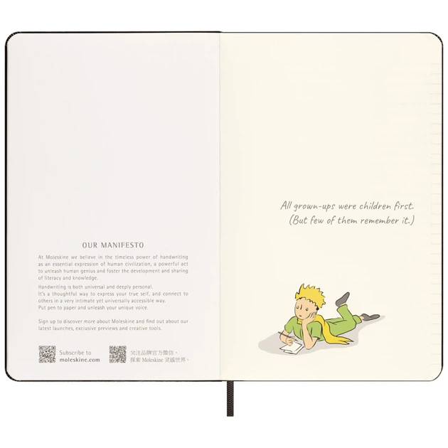 Набір Moleskine Le Petit Prince (Записник середній Лінійка + Записник середній Недатований) 8056999270858 - изображение 11