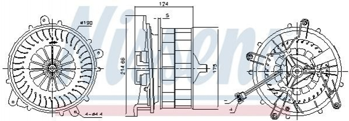 Вентилятор печки NISSENS 87217 Mercedes S-Class - изображение 1