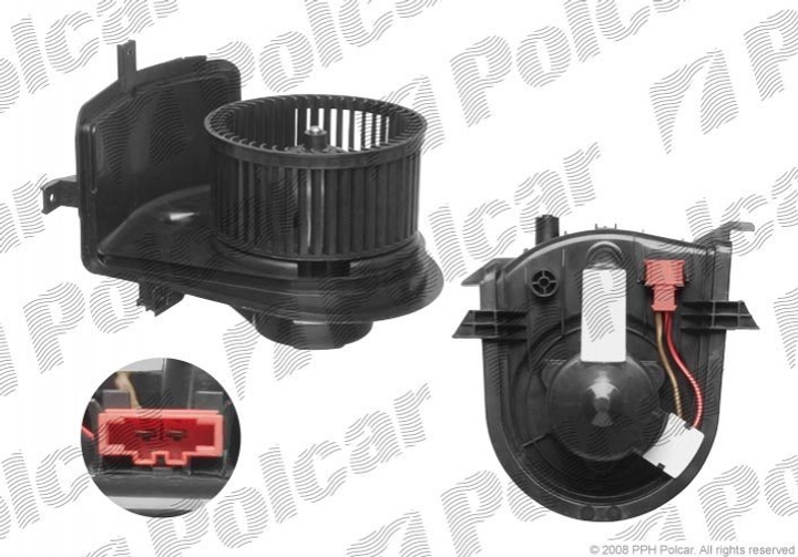 Вентилятор печки Polcar 9538NU2 Volkswagen Golf, Vento, Caddy, Polo; Seat Cordoba, Ibiza 1H1820021 - изображение 1