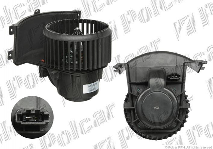 Вентилятор пічки Polcar 9568NU1 Volkswagen Transporter, Multivan 7H1819021D, 7H1819021B, 7E1819021A - зображення 1