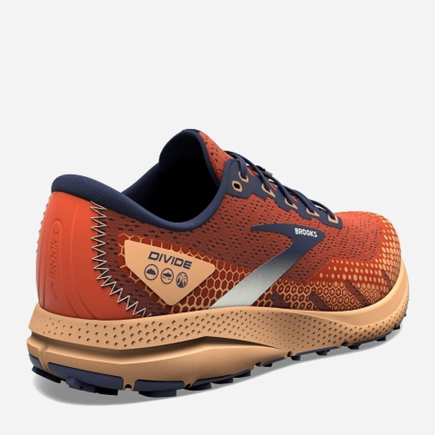 Buty do biegania męskie Brooks Divide 3 1103811D-269 44 (10US) 28 cm Pomarańczowe (195394230444) - obraz 5