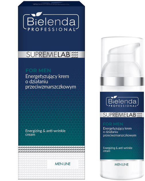 Krem do twarzy Bielenda SupremeLab For Men o działaniu przeciwzmarszczkowym 50 ml (5902169051990) - obraz 1