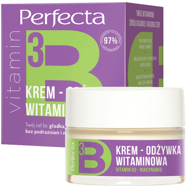 Krem-Odżywka do twarzy Perfecta Vitamins B3 50 ml (5900525078421) - obraz 1