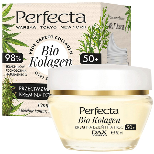 Крем для обличчя Perfecta Bio Kolagen 50+ 50 мл (5900525069702) - зображення 1