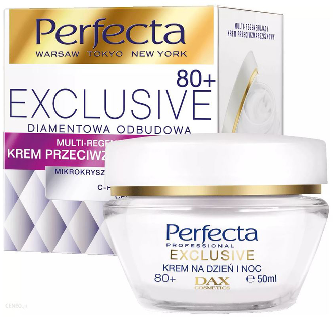 Krem przeciwzmarszczowy Perfecta Exclusive 80+ 50 ml (5900525042651) - obraz 1