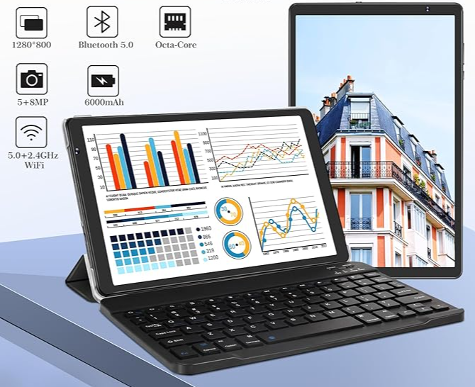 Планшет 10.1" Sebbe S22 12/128Gb 8 ядер Android 13 6000mAh Черный - изображение 2