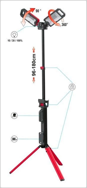 Reflektor Yato YT-81811 (5906083072635) - obraz 2