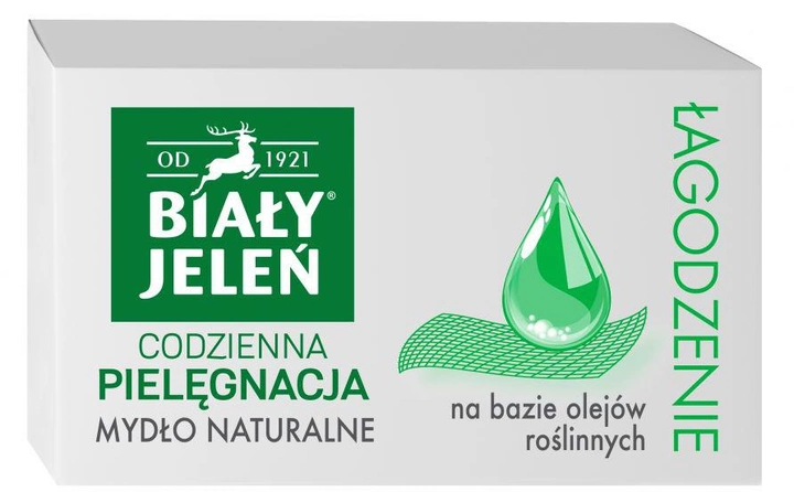 Mydło Biały Jeleń Łagodzenie hipoalergiczne na bazie olejów roślinnych Ekstremalne Nawilżenie 85 g (5900133012770) - obraz 1