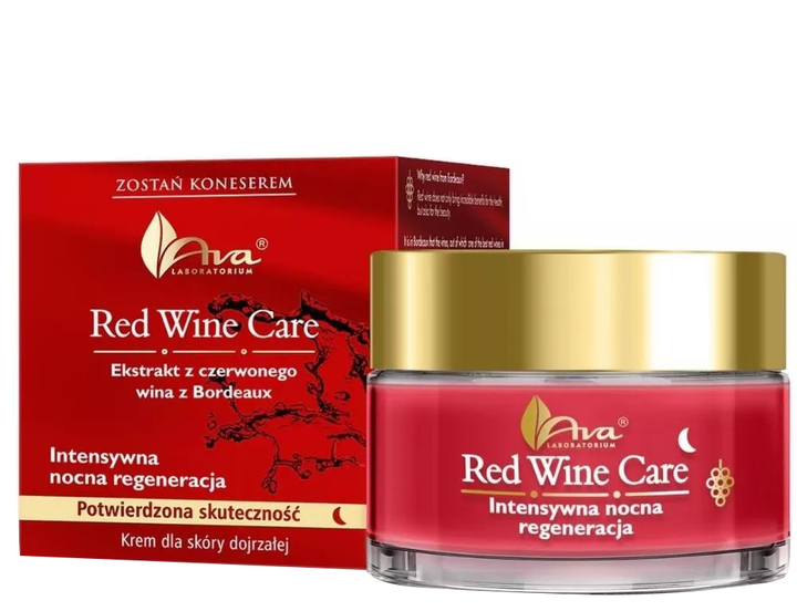 Крем Ava Laboratorium Red Wine Care для зрілої шкіри на ніч 50 мл (5906323007007) - зображення 1