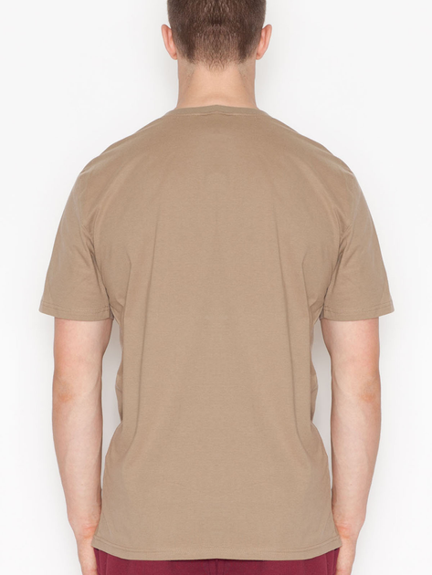 T-shirt męski bawełniany Visent V001 M Beżowy (5902249100013) - obraz 2