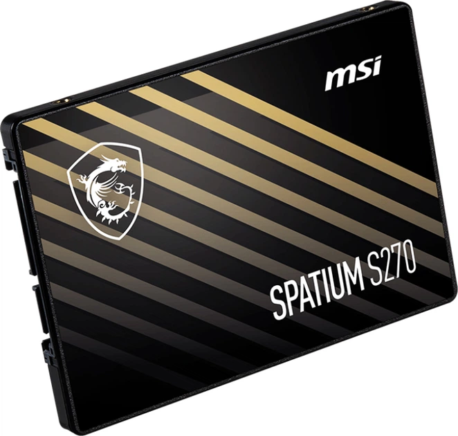 SSD диск MSI Spatium S270 960GB 2.5" SATAIII 3D NAND TLC (S78-440P130-P83) - Фото 4 SSD диск MSI Spatium S270 960GB 2.5" SATAIII 3D NAND TLC (S78-440P130-P83) - зображення 4