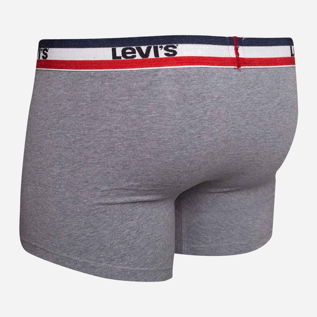 Zestaw majtek męskich typu bokserki Levi's 100002870-004 L 3 szt Czarny/Szary (8720245095600) - obraz 5