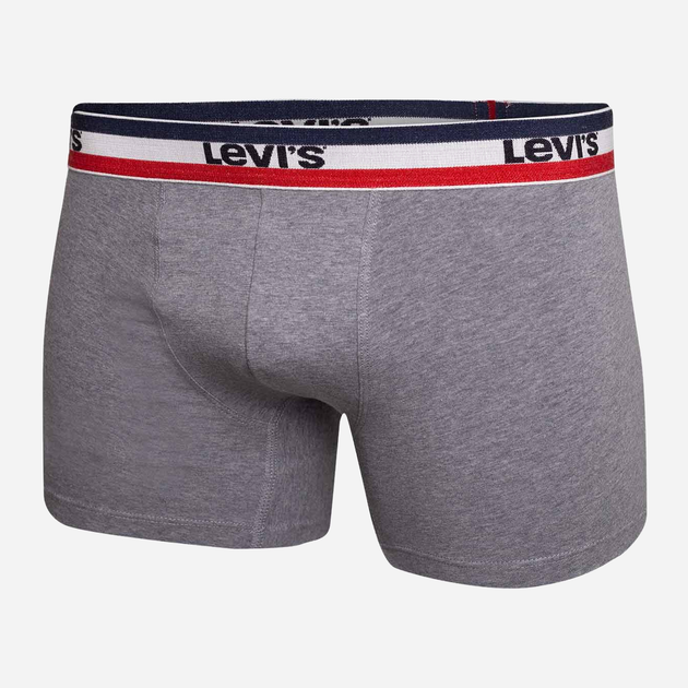 Набір трусів-боксерів чоловічих Levi's 100002870-004 XL 3 шт Чорний/Сірий (8720245095617) - зображення 4
