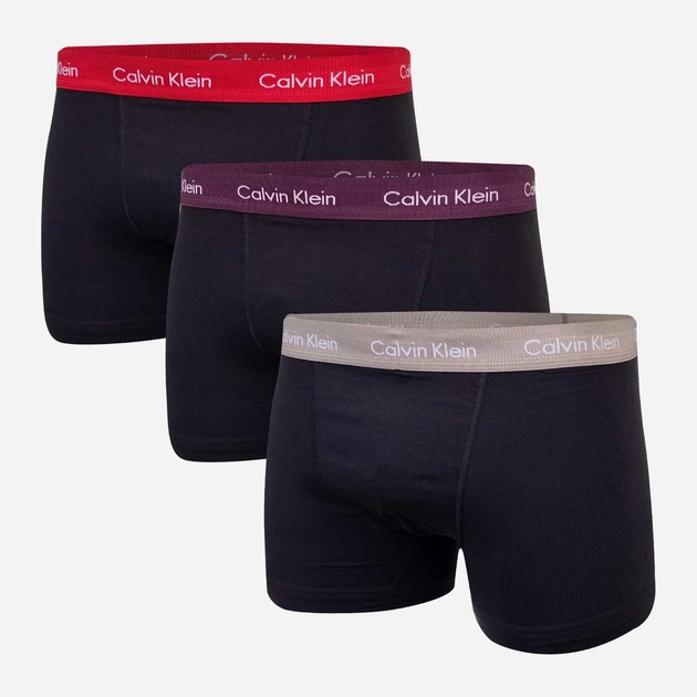 Zestaw majtek szorty Calvin Klein Underwear 0000U2662GCPZ XL 3 szt. Czarny (8720107565067) - obraz 1