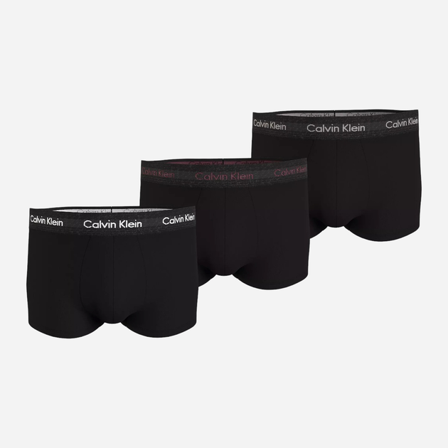 Набір трусів шорти Calvin Klein Underwear 0000U2664GH55 L 3 шт Чорний (8720108811217) - зображення 1