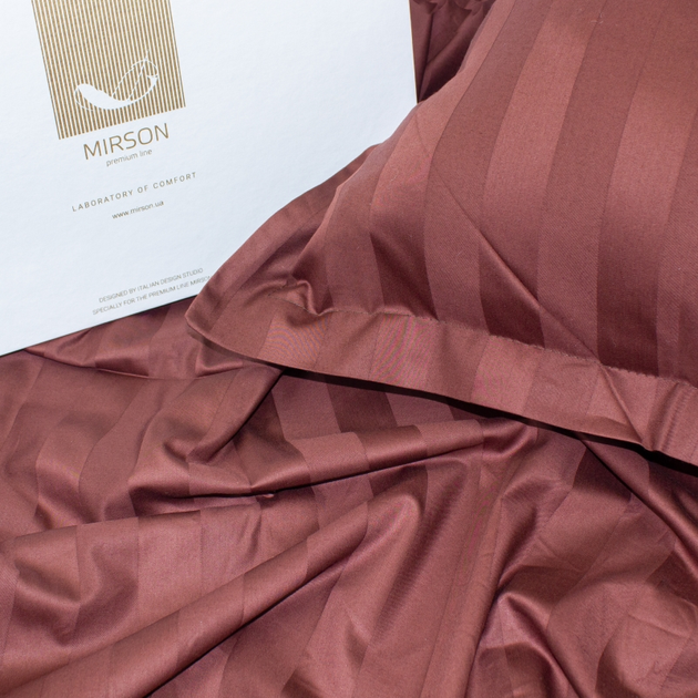 Акция на Комплект постільної білизни Mirson Сатин Premium Lorenzo 220х240 от Rozetka