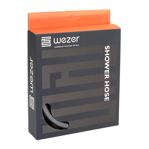 Душевой шланг WEZER WKR-009-150GG, 150 см, оружейная сталь - изображение 2