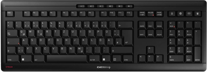 Klawiatura bezprzewodowa Cherry Stream Keyboard Wireless DEU Black (JK-8550DE-2) - obraz 1