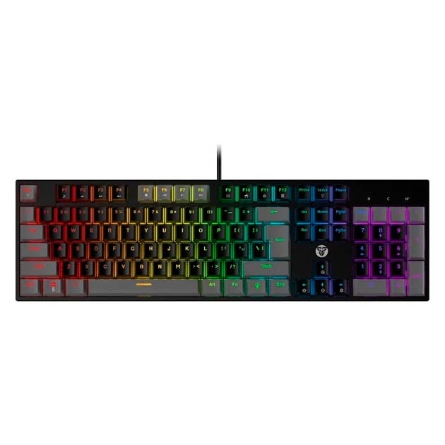 Клавіатура дротова Fantech ATOM MK886 Red "тиха" Switch USB Грова геймерська механічна для ПК з RGB підсвічуванням 1.5М Eng Чорний - Фото 1 Клавіатура дротова Fantech ATOM MK886 Red "тиха" Switch USB Грова геймерська механічна для ПК з RGB підсвічуванням 1.5М Eng Чорний - зображення 1