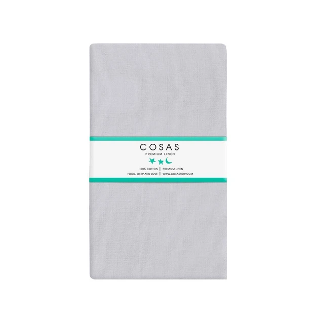 Набір простирадл на резинці Cosas GREY 90x200x20 2 шт (4822052027639) - Фото 4 Набір простирадл на резинці Cosas GREY 90x200x20 2 шт (4822052027639) - зображення 4