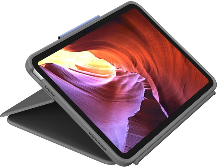 Etui na klawiaturę Logitech Rugged Folio do Apple iPad 10.9 10th Gen DEU Graphite (920-011200) - obraz 4