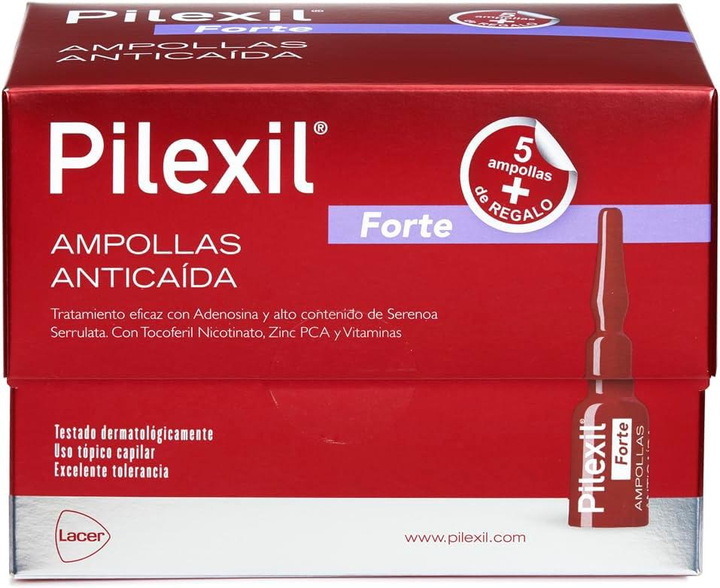Ampułki do włosów Pilexil Forte Ampules Anti Hair Loss 20 x 5 ml (8430340032324) - obraz 1