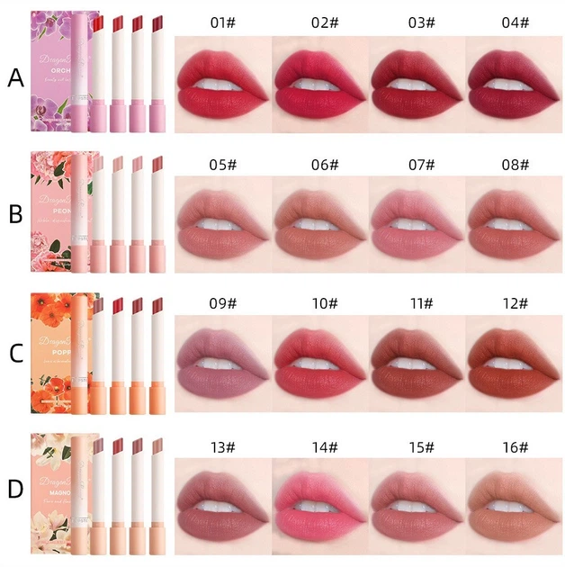 Набор помад Dragon Ranee Magnolia Matte Lipstick Set 4 шт - изображение 3