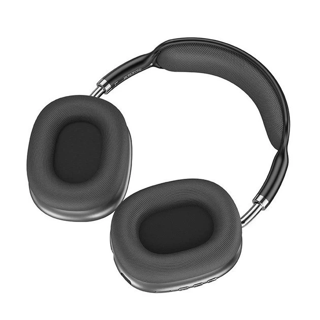 Беспроводные наушники Borofone BO22 с микрофоном (Bluetooth 5.3, Карта памяти, AUX, полноразмерные) - Черный - изображение 4
