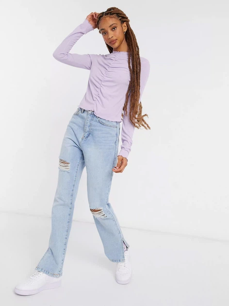 Лонгслив Monki 250837 XS (102065XS) Розовый - Фото 4 Лонгслив Monki 250837 XS (102065XS) Розовый - изображение 4