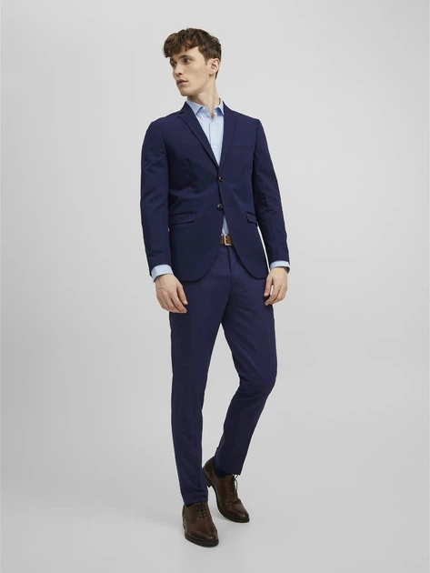 Піджак Jack & Jones 12199891 4XL (1065284XL) Синий - Фото 4 Піджак Jack & Jones 12199891 4XL (1065284XL) Синий - изображение 4